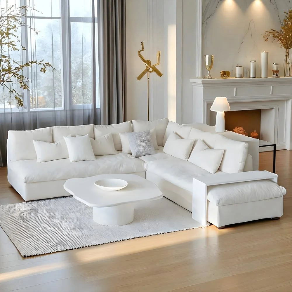 Elysian White Modular Sectional