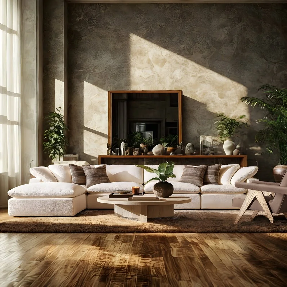 Velvet Haven U-Sectional Sofa