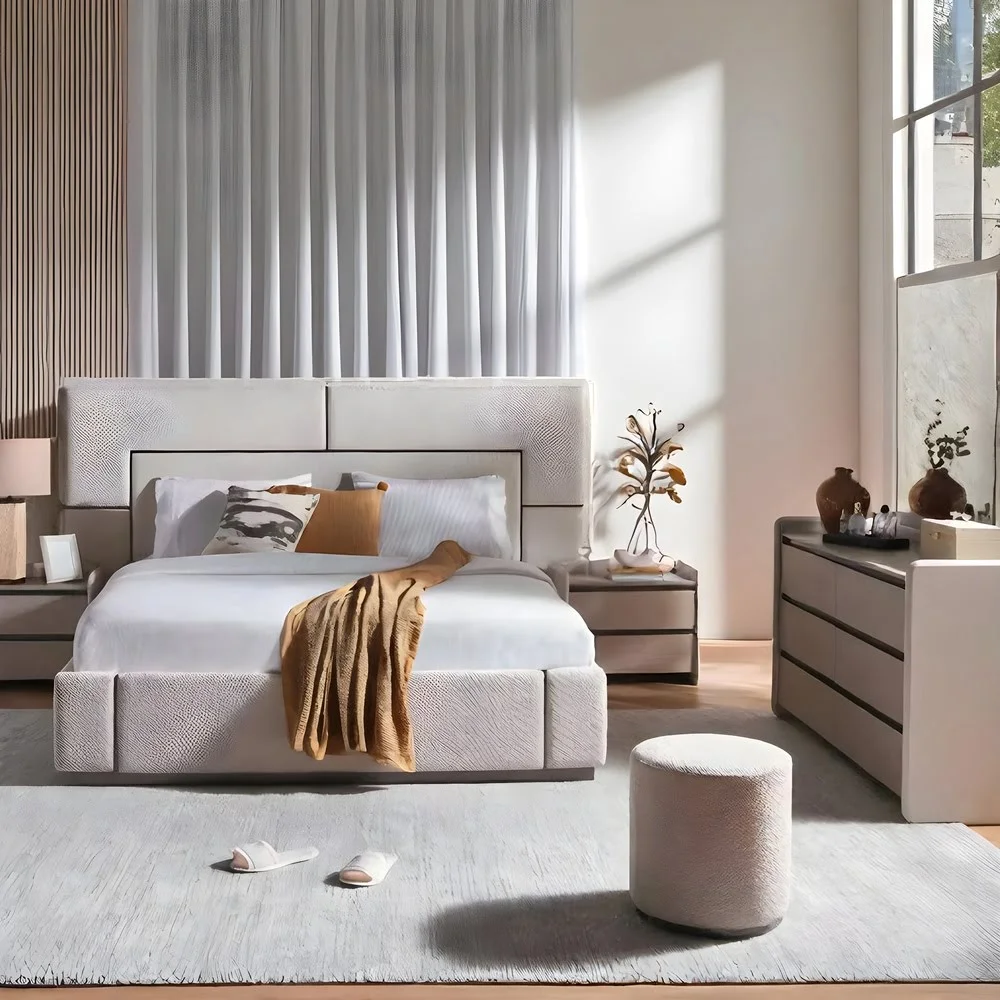 Ethereal Bloom Neutral Bedroom Set