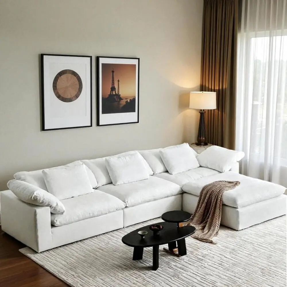 Nimbus Drift L-Shaped Cloud Sofa