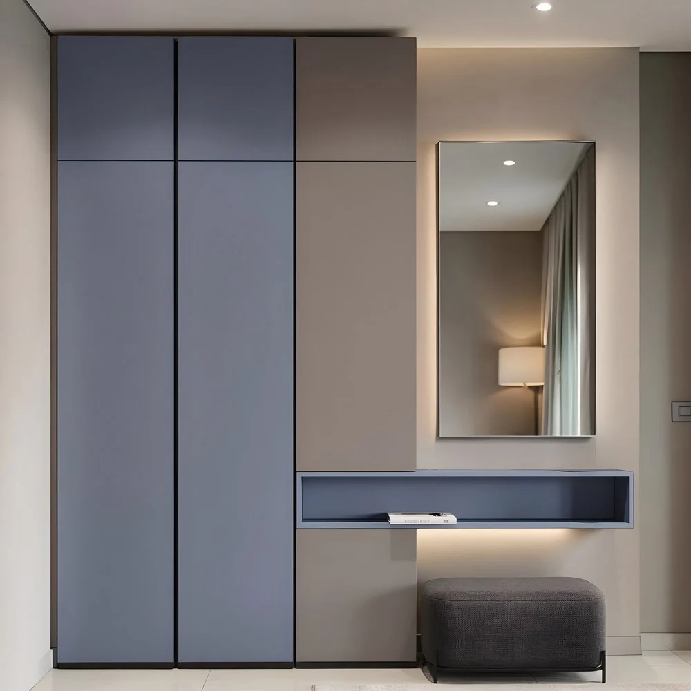 UrbanEdge Duo-Tone Wardrobe & Dressing Suite