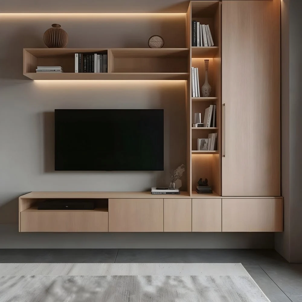 Valeo Linen — Integrated TV Wall Unit & Display System