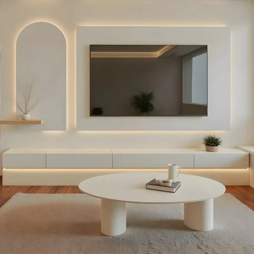 Aura Glow TV Media Wall Unit