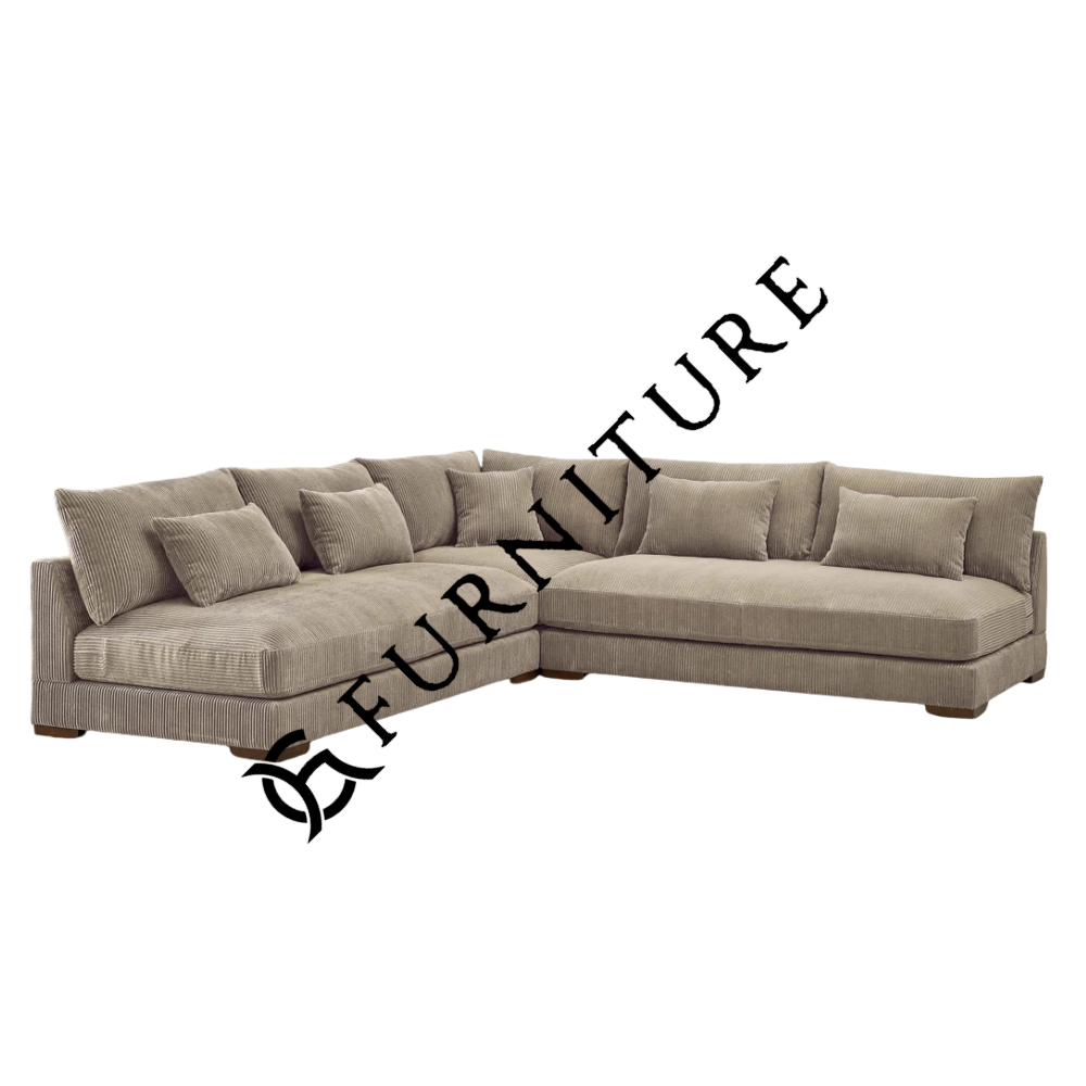 3 - Piece Corduroy Sectional