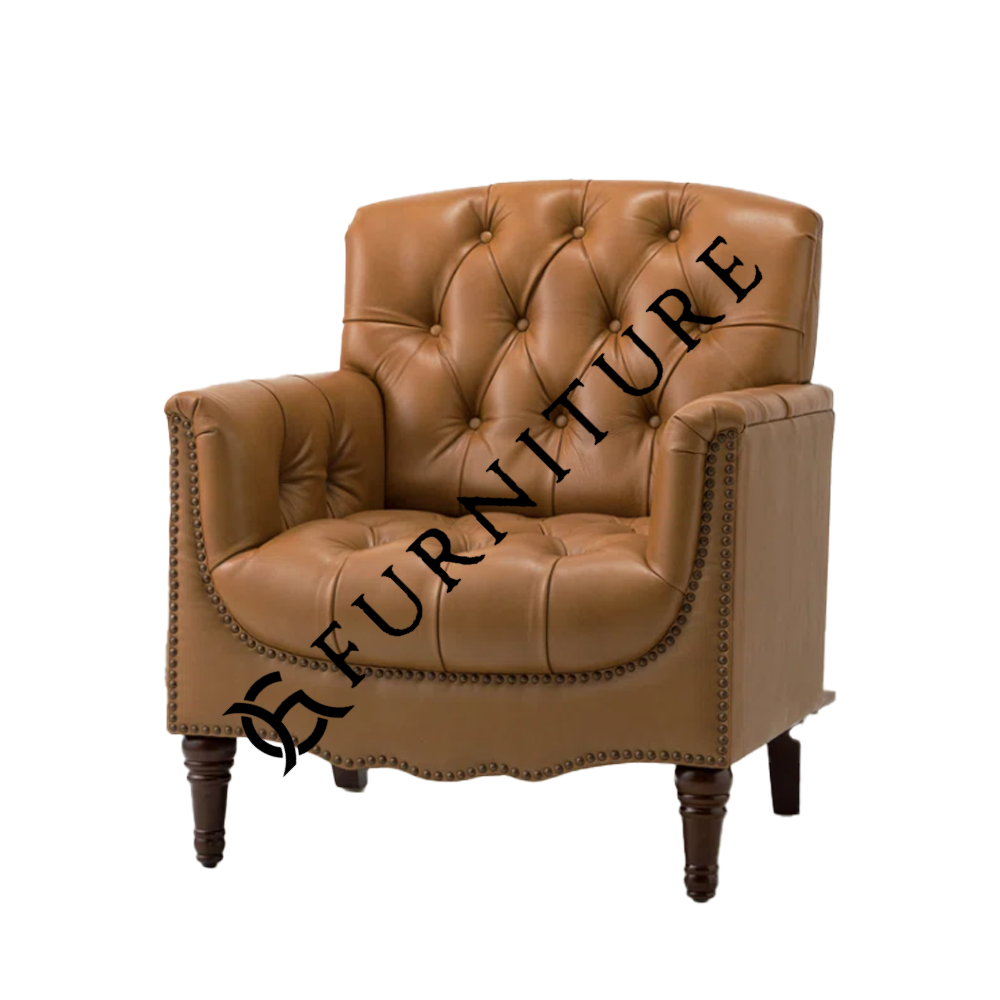 Timeless Elegance Leather Armchair - Image 2